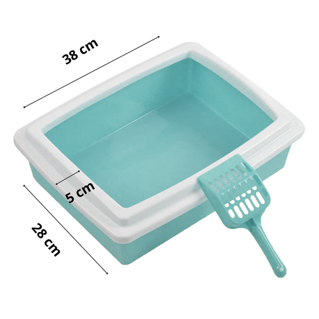 Scoop top litter box