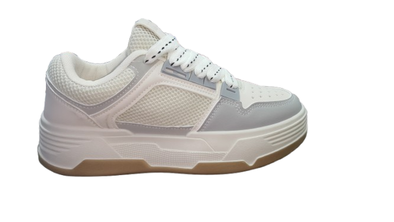 K Star 7 Women Beige PU Casual Sneakers