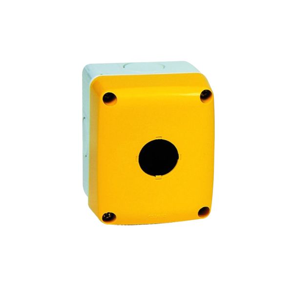 Gewiss - 1 Way Pushbutton Enclosure Yellow Cover IP66
