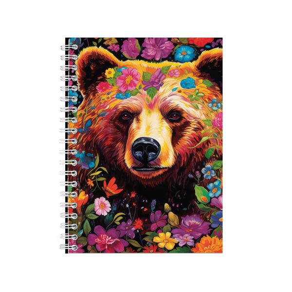 GRIZZLY BEAR Ninji Gift Idea A5 Notepad Christmas