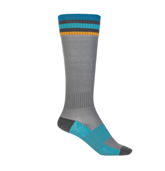 Fly Kids Mx Thin Grey Socks image