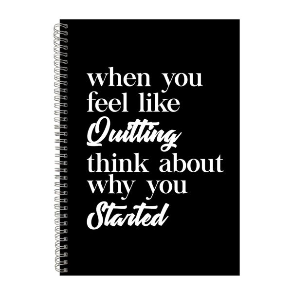 Why A4 Notebook Spiral Lined Motivational Sayings Graphic Notepad Gift 187