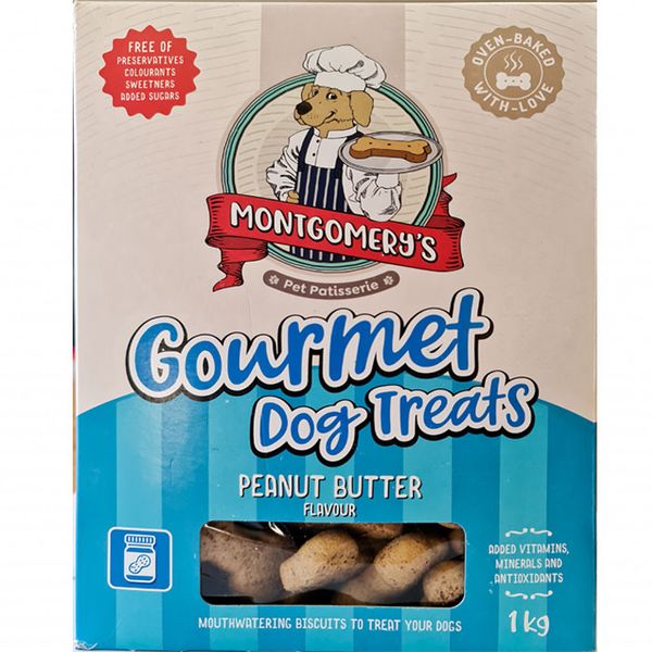 Montgomery's Gourmet Dog Biscuits 1Kg x 2