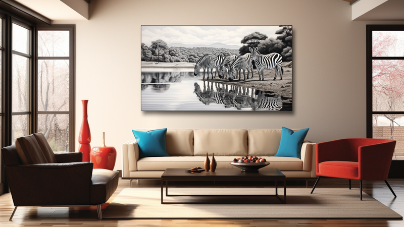 Canvas Wall Art - Striped Serenity - HD0223