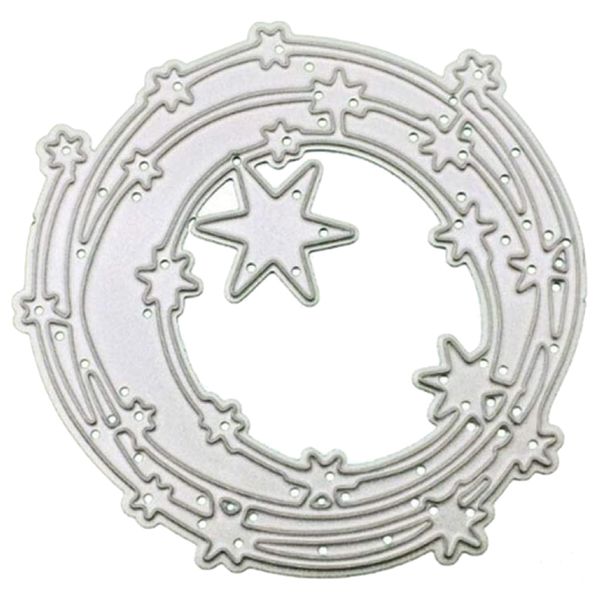 Craft Stationary Shooting Stars Steel Template Stencil(8.2cm)