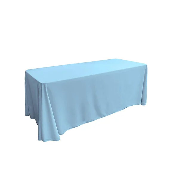 Rectangular Baby Blue Tablecloth