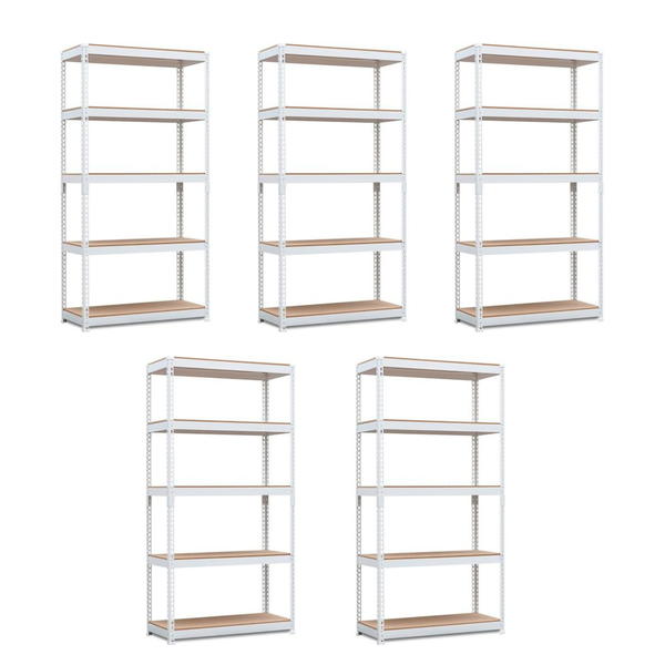 5 Tier Metal Shelving Unit - Set of 5