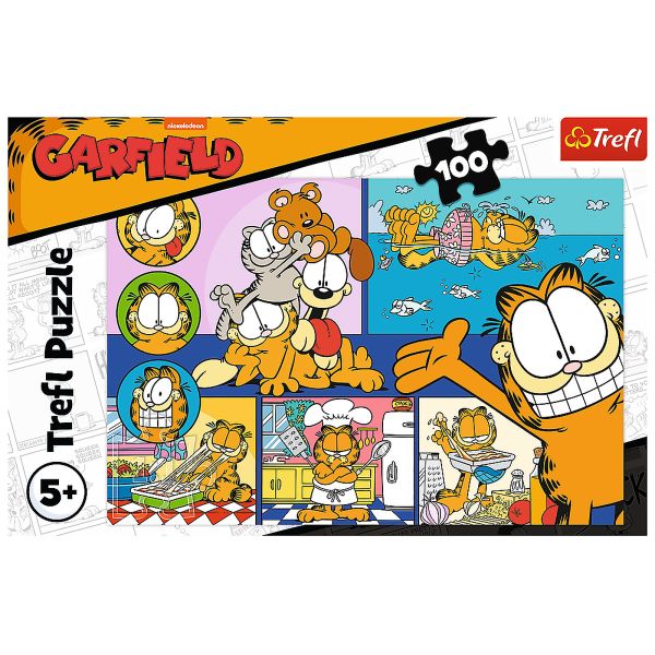 Puzzles - "100" - Lazy Garfield/Viacom Garfield FSC Mix 70%