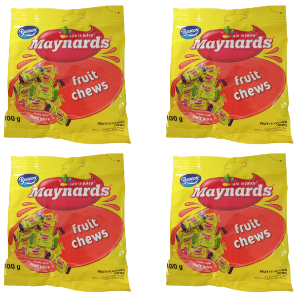 Beacon Maynards Fruit Chews 100g - Pack of 4