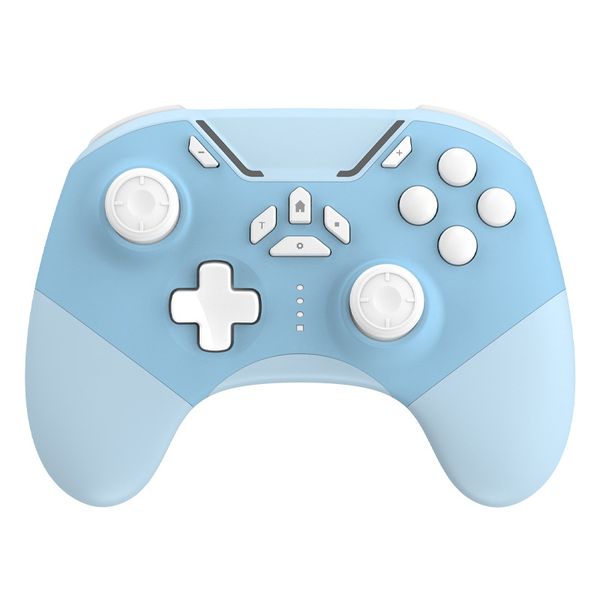 Wireless Vibrating Gamepad Compatible with Switch/iOS/PC/Android (Blue)