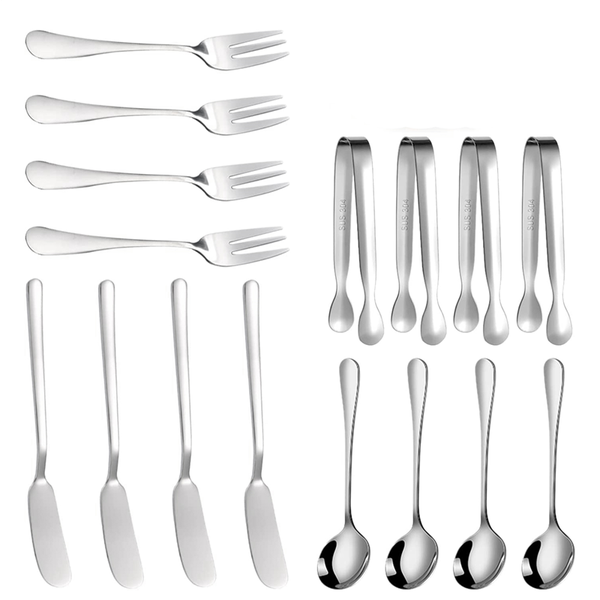Cheese Butter Spreader Knives Set Charcuterie Accessories(Silver)