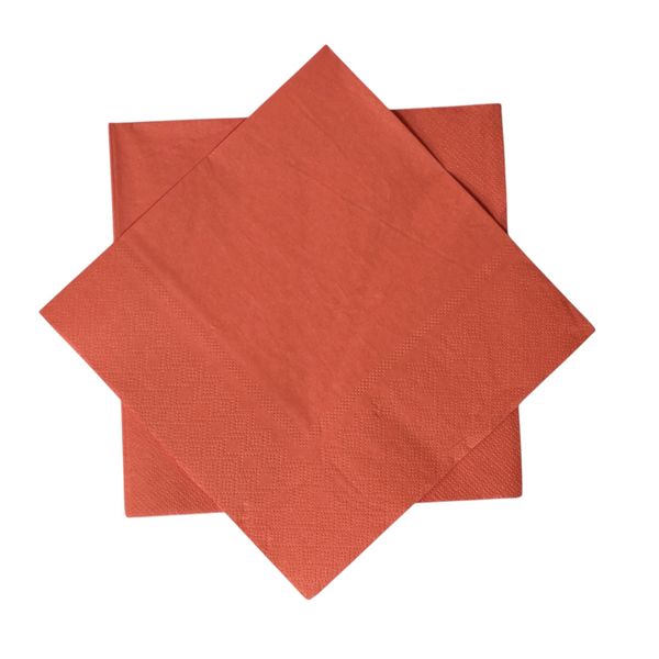 Citrus Zest Orange Paper Serviettes, 20 Piece