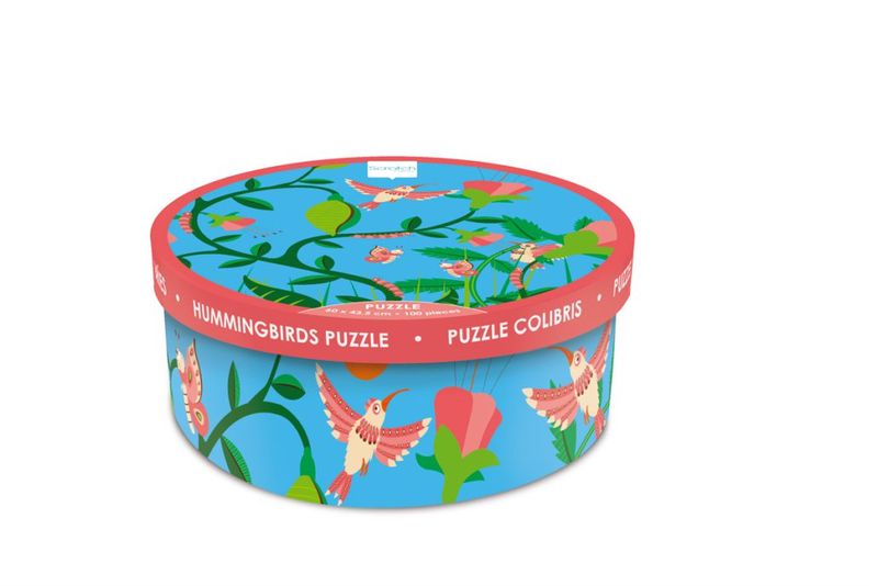 Scratch Europe Puzzle 100 Pieces Colibris