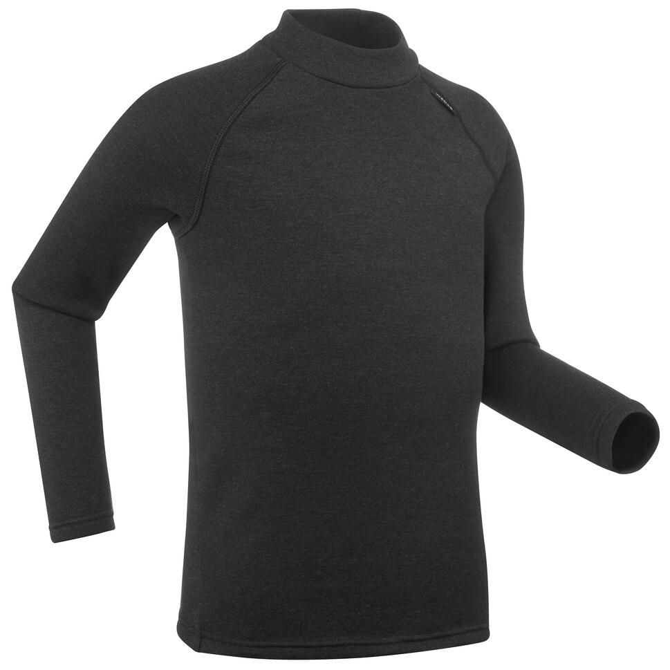 Wedze Kids' Ski Base Layer - BL100 - black