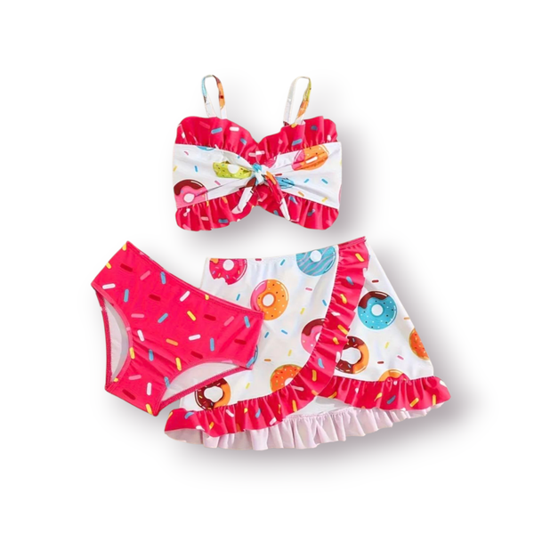 Girls Swimming Costume 3 Piece