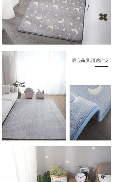 Billy Boo - Glow in the Dark Rug - Moon &amp; Stars - 100*160