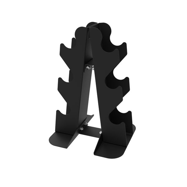 010Fitness Barbell/ Dumbbell Stand A-Frame Dumbbell Rack-3 Tier