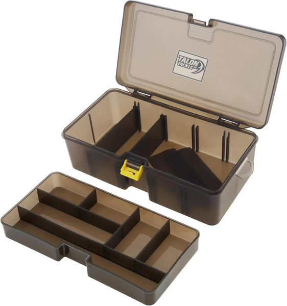 Talon Tackle Double-Layer Fishing Tackle Box-21cm Adjustable Gear Storage