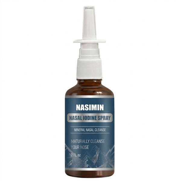 Nasimin 60ml Iodine Nasal Care Spray - Fine Mist Daily Cleanse