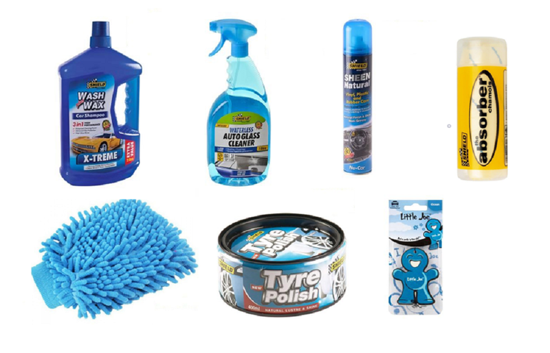 Car Wash and Cleaning Kit - Set of 7