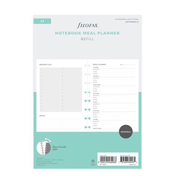 Notebook Refill A5 Meal Planner