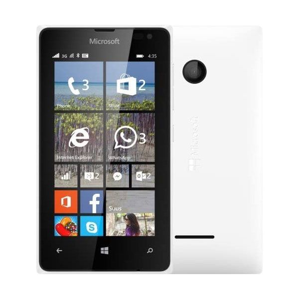 Nokia Lumia 435 - Feature Phone Single Sim - 2G Only - White - Refurbished