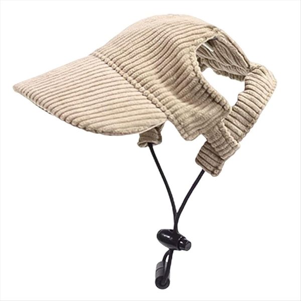 Sun Protection Hat Adjustable Pet Cat Dog Sun Visor With Ear Holes Xl