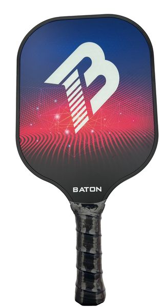 Pickleball Paddle Baton Red and Black