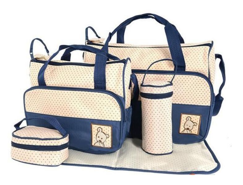 QSB Diaper Nappy Bag 5 In 1 - Blue