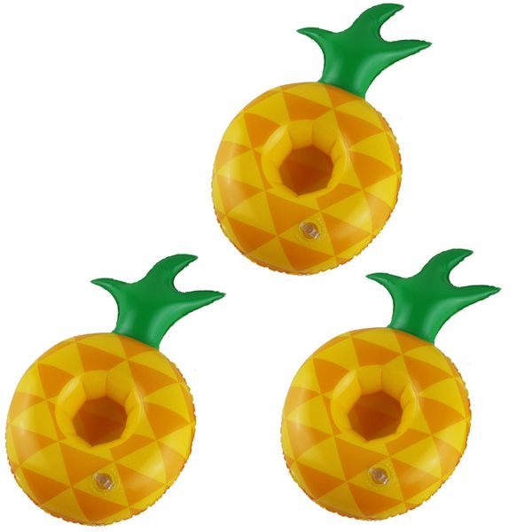 Olive Tree-3 x Inflatable Beverage Holder Party Decor-Pineapple