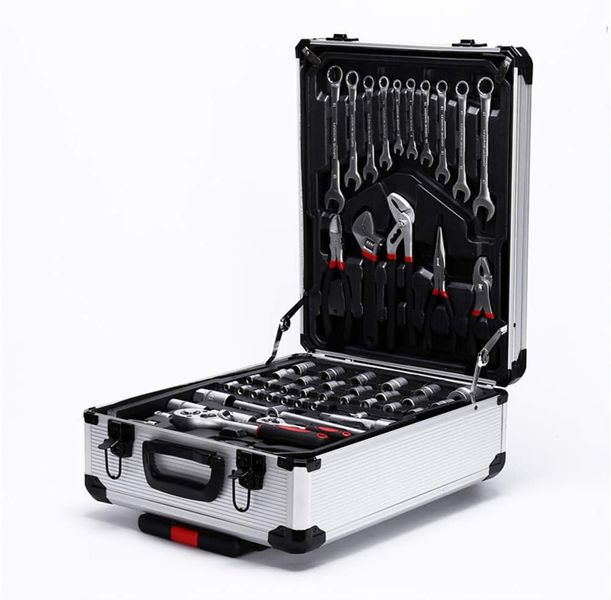 Big fly small fly quick wrench combination 187 piece pull rod tool box