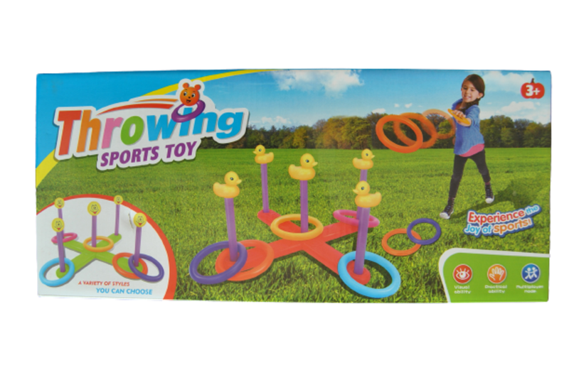 Ring Throwing Toss Game Set with 5 Rings