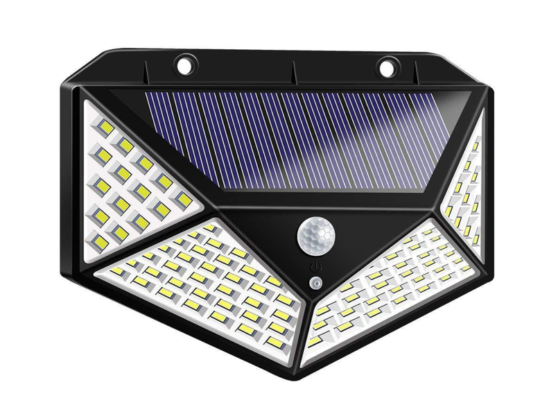 100 LED Solar Motion Wall Light