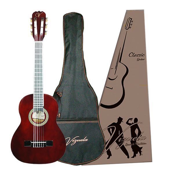 Vizuela 30" 1\4 Classical Guitar - Wine Red