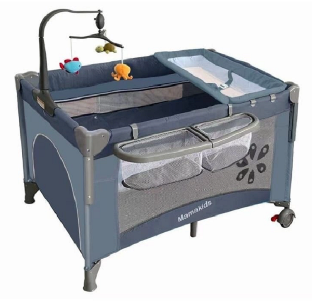 Mamakids Co Sleeper Campcot Grey