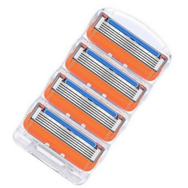 Gillette Fusion Razor Blades - Generic Replacement Blades - 4 Pack
