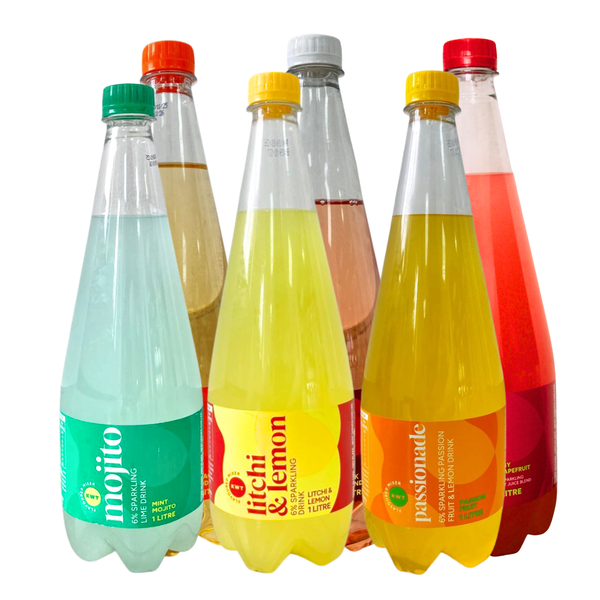 KWT Mocktail Variety Pack Drink 1L (6Pack) PET