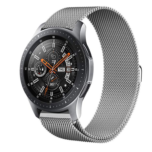 Milanese Watch Bracelet Strap for Samsung / Huawei / Garmin - 22mm – Silver