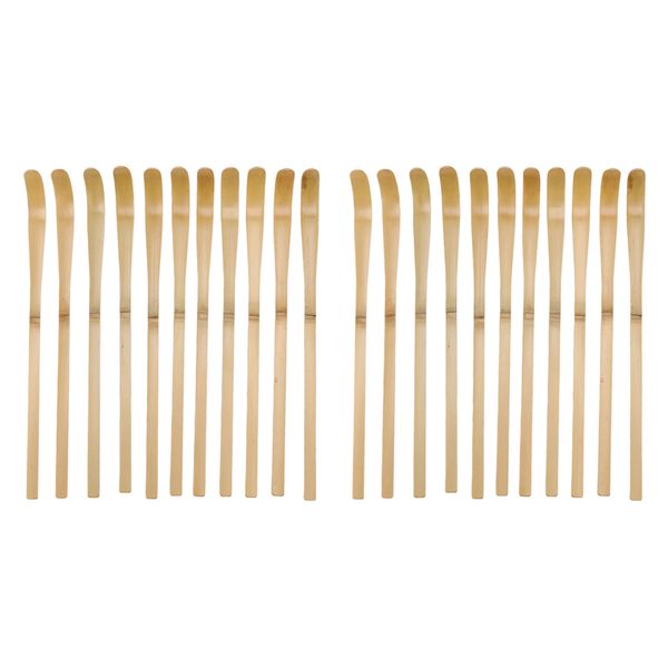 20Pcs Retro Natural Bamboo Matcha Scoop Tea Tools
