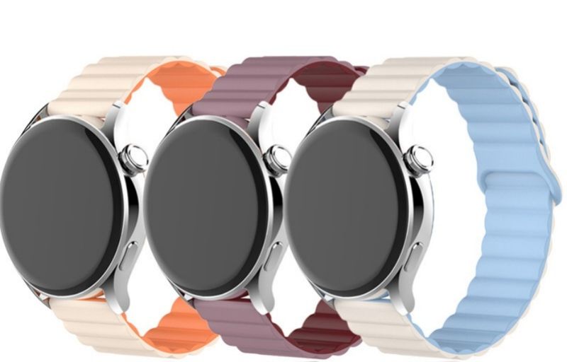 3PCS 20mm Silicone Watch Strap Compatible With Samsung Galaxy Watch 4 5 6