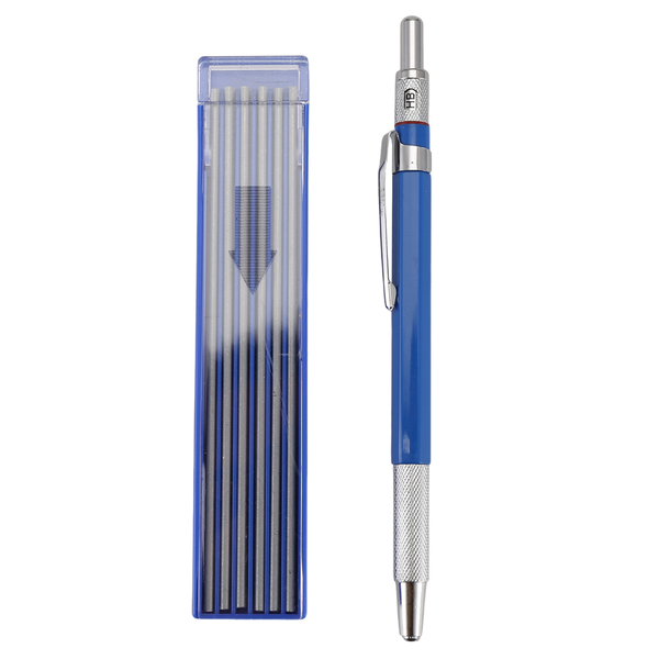 Solid Carpenter Pencil, with 12Pcs Pencils Refills, Mechanical Pencils for