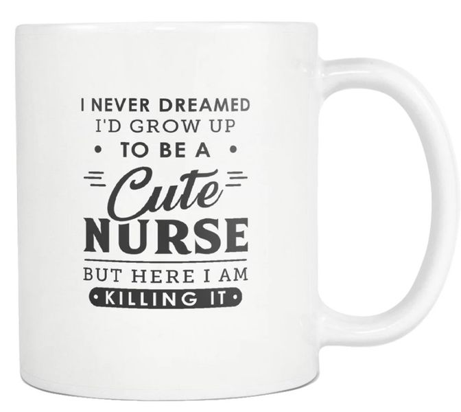 Cute Nurse Birthday Christmas Nurse Colleague Friend Gift 11Oz Coffee Mug