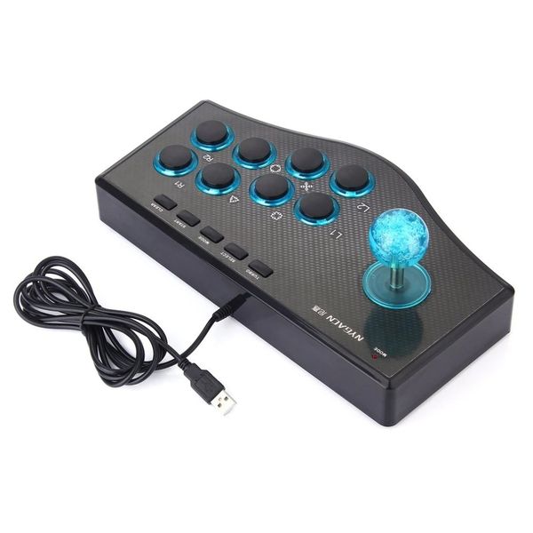 4 In 1 USB Wired Game Controller Arcade Fighting Joystick