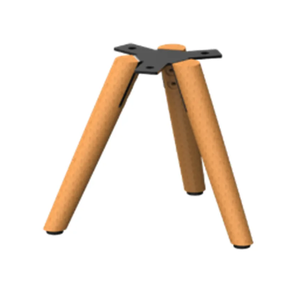 AVL S1 Wooden Table Speaker Stand Natural Wood