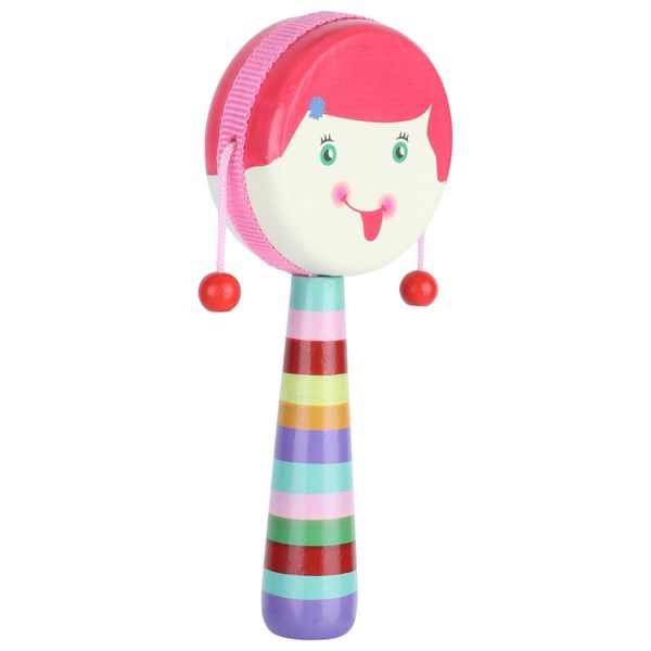 Portable Rattle Drum Toy for Baby Toddler