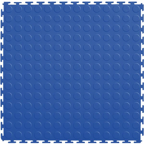 ZEE - PVC Interlocking Rubber Floor Tile - Gym Mats (4-Pack) - Blue