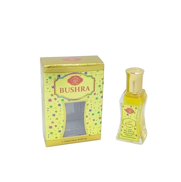 Bushra Attar Roll-On 24ml - Alcohol-Free Concentrated Fragrance Oil
