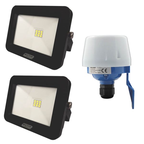 Major Tech - MTC1 LED Floodlight and Day/Night Sensor Combo