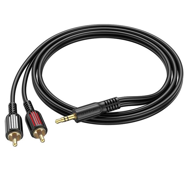 3.5mm Aux to Double RCA Audio Cable 1.5m Borofone BL11