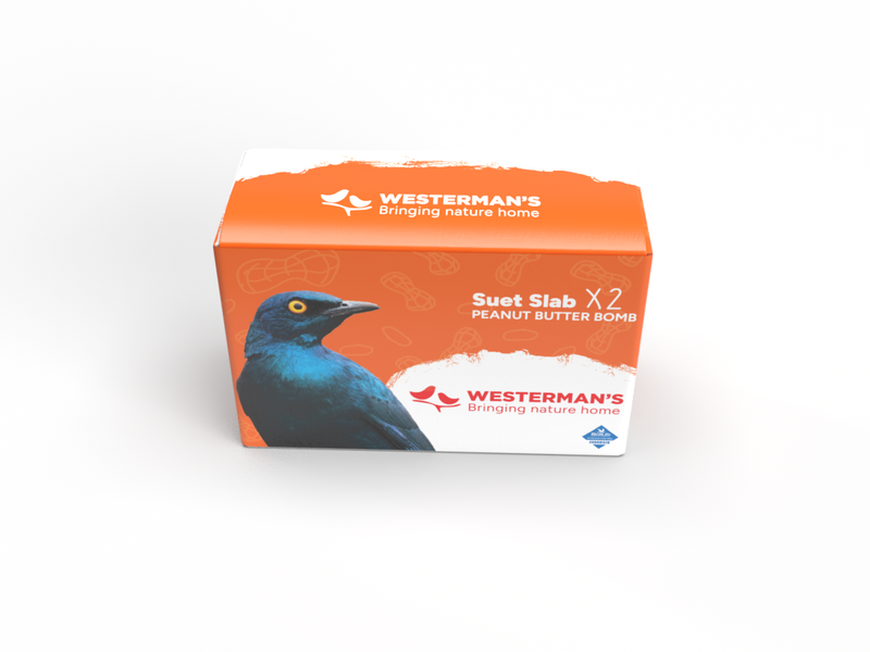 Westerman's Suet Slab Twin Pack- Peanut Butter Flavour